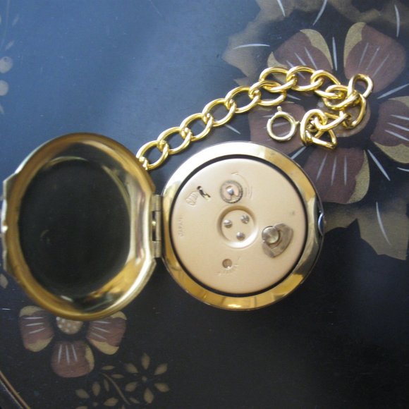 ***SOLD*** Vintage Steampunk Travel Alarm Clock Glows in the dark - Picture 4 of 7